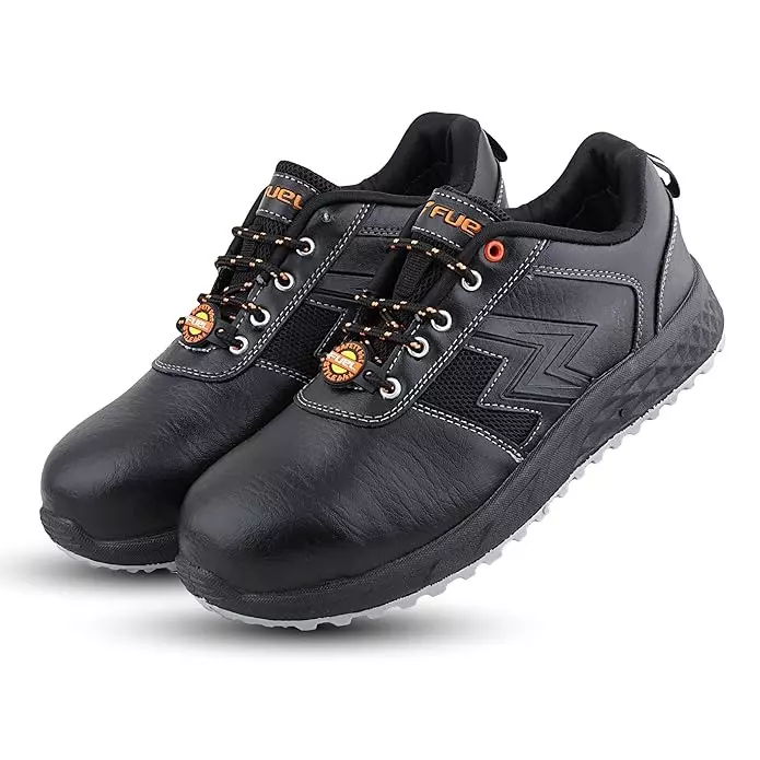 fuel-steel-toe-safety-shoes-pvc-sole-low-ankle-black-leather-size-uk-9-for-male-gravix
