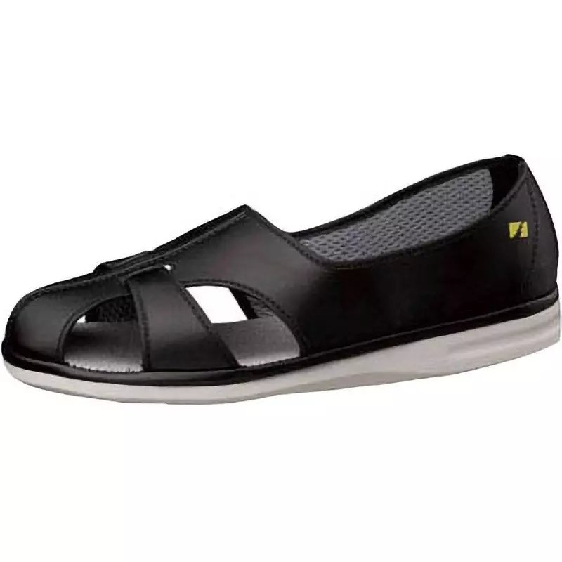 MIDORI Electrostatic Work Shoes Artificial leather UK 2 Size Black, PS-01SBK