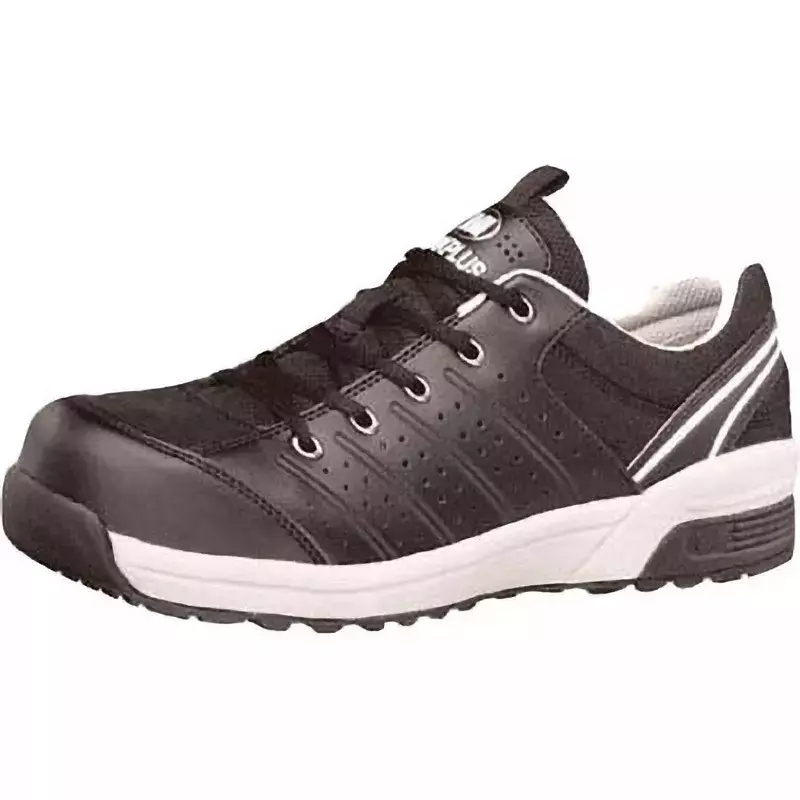 MIDORI Protective Sneakers Wide Resin Artificial Leather Upper Material EVA Cup Insole Black UK 3.5, MPN301BK22.5