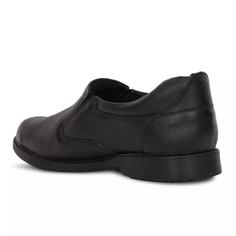torzu-low-ankle-safety-shoes-steel-toe-leather-black-rubber-sole-uk-10-size-for-industrial-office-use-tzu-st-isi-blk-221