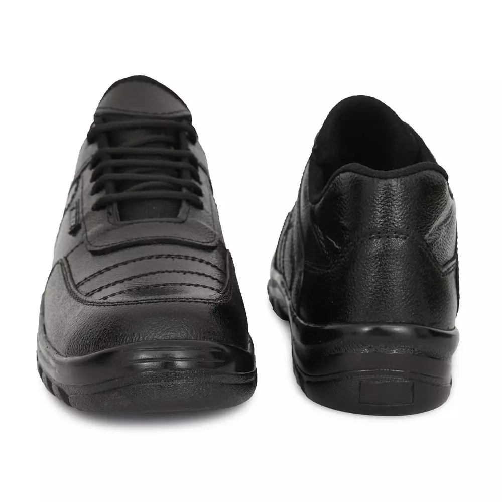 tor-safety-shoes-steel-toe-low-ankle-rubber-sole-leather-size-uk-10-black-tzu-st-isi-g-blk-101