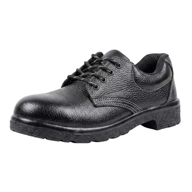 Contablue Leather Safety Shoes Steel Toe EVA Sole Size UK 8, W201_Nitrile