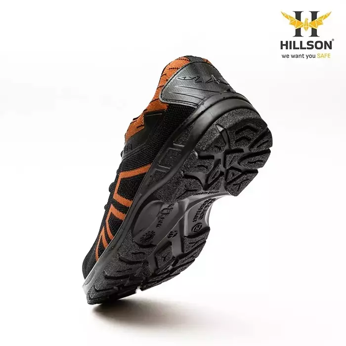 hillson-low-ankle-steel-toe-safety-shoes-pu-sole-breathable-flyknit-fabric-upper-material-tan-uk-11-size-for-industrial-construction-area-use-wf02-tan