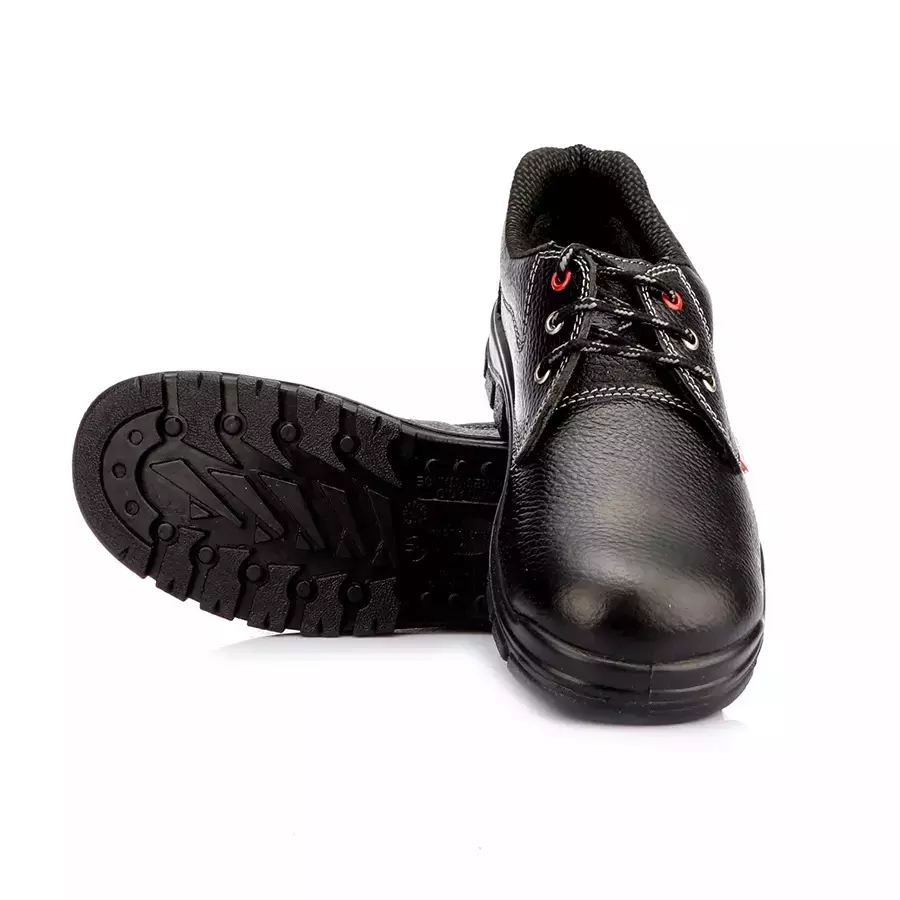 Coogar Steel Toe Safety Shoes Low Ankle Single Density Size UK 5 Black Model 54