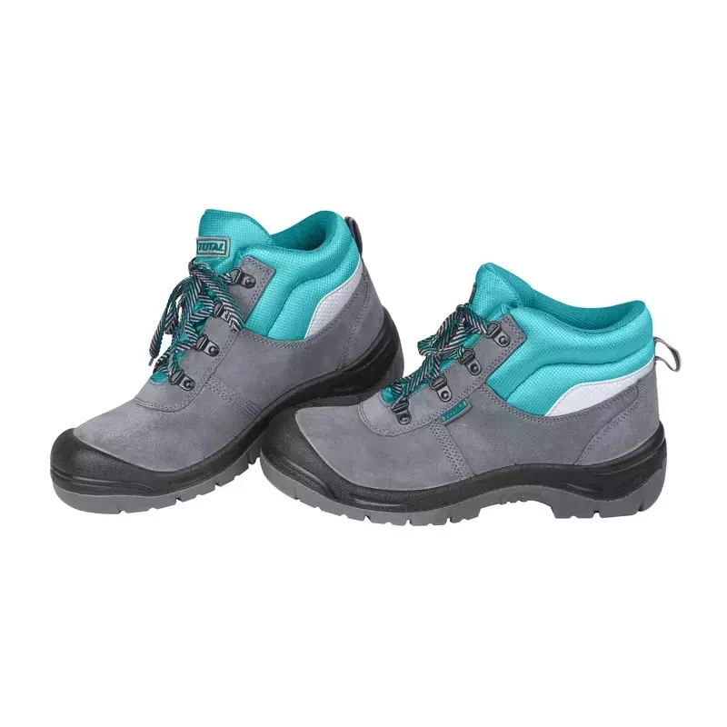 Total Steel Toe Safety Boots High Ankle PU Sole Grey and Blue Size EU 39, TSP201SB.39
