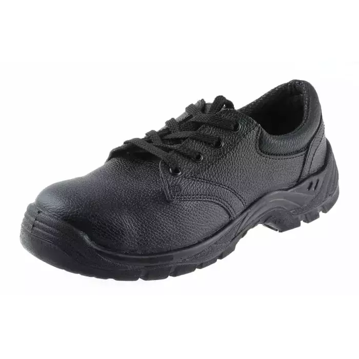 RS PRO Mens Black Toe Capped Safety Trainers, UK 9, EU 43 Model No 7904022 (Each of 1 Pair)