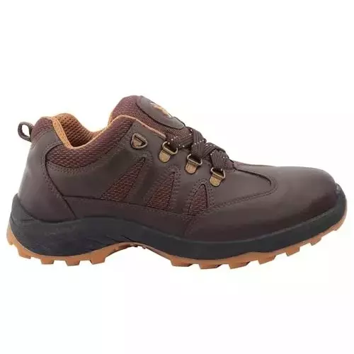 Kalibar Steel Toe Industrial Safety Shoes Rubber Sole UK 7 Brown 1904