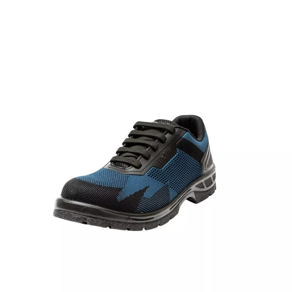 Hillson Hard Toe Safety Shoes Low Ankle PU Sole Low Ankle Size UK 9 Blue, WF01 BLUE