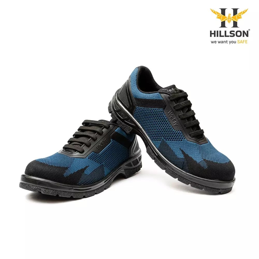 hillson-hard-toe-safety-shoes-pu-sole-low-ankle-blue-breathable-flyknit-fabric-size-uk-9-wf01-blue