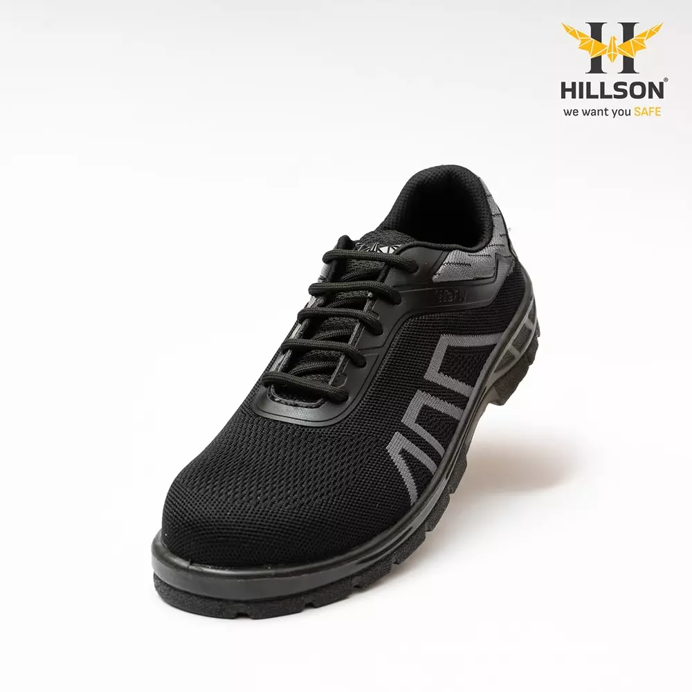 hillson-hard-toe-safety-shoes-pu-sole-low-ankle-grey-breathable-flyknit-fabric-size-uk-7-wf02-grey