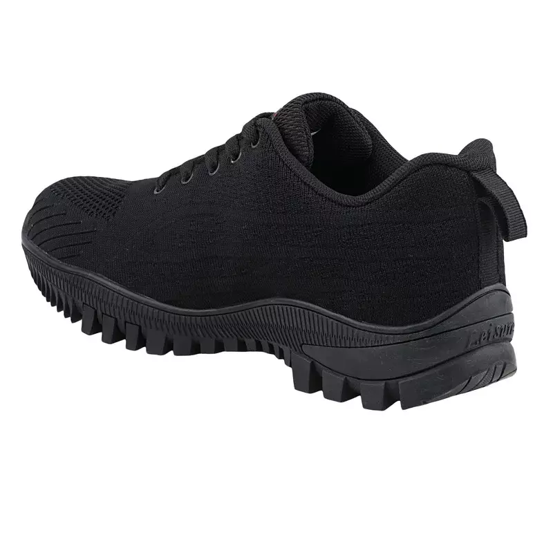 FUEL Metallic Toe Safety Shoes Rubber Single Density Low Ankle Black Knitted Fabric for Mens Size UK10, Trendy