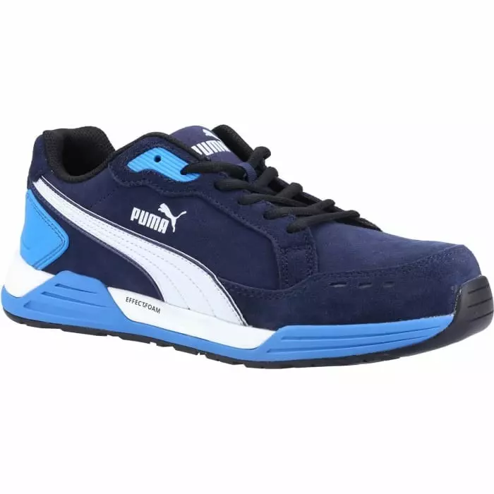 Puma Safety 6446 Mens Blue Toe Capped Safety Shoes UK 8 EU 42, 644620