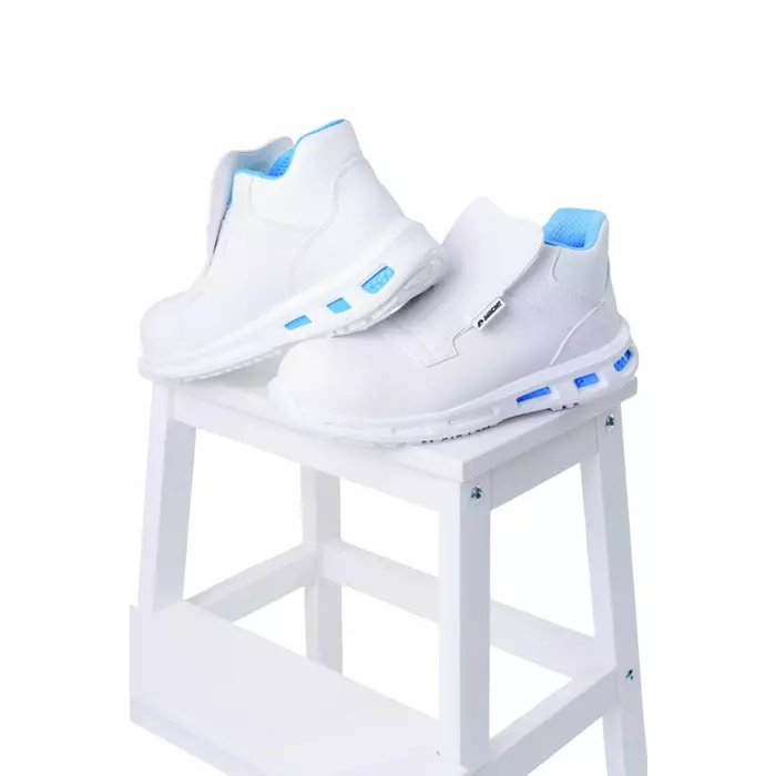 AIMONT GLYCINE IAIA111 Unisex White Synthetic Material Toe Capped Safety Shoes UK 8 EU 42, GLYCINE IAIA111 42