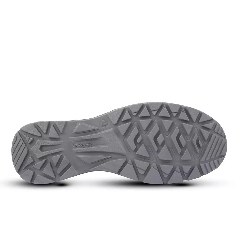 Canvas Club Turin S2 200 J Fiber Glass Toe Safety Shoe Low Ankle PU Sole UK 11 Size Black Micro Fibre