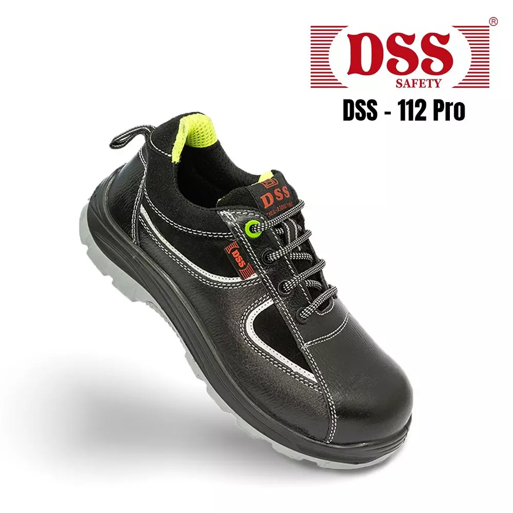 dss-composite-toe-safety-shoes-pu-sole-low-ankle-black-buff-tango-premium-grain-leather-size-uk-11-dss-112-pro-25-pair