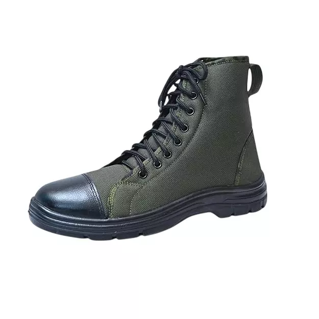 Contablue Soft Toe Jungle Boot PU Sole High Ankle Olive Green Leather Size UK 13, Jungle_Boot