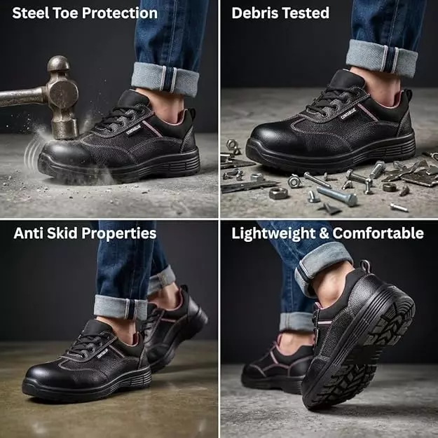 contablue-steel-toe-safety-shoes-pu-sole-low-ankle-black-genuine-leather-size-uk-4-angel