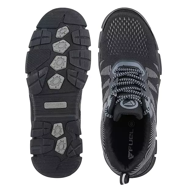 fuel-steel-toe-safety-shoes-rubber-sole-low-ankle-black-knitted-fabric-size-uk-10-for-male-reevon
