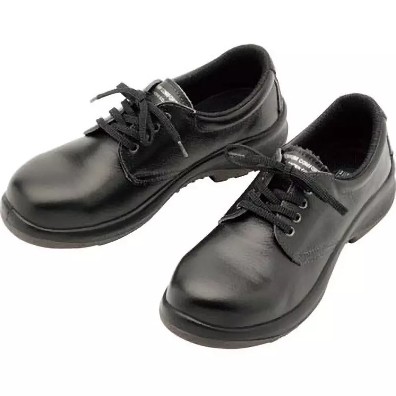 MIDORI Safety Shoes Cow Chrome Leather UK 11 Size Black, PRM210