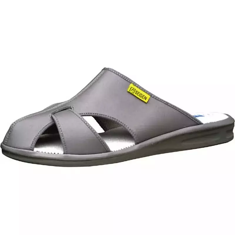 MIDORI Electrostatic Work Sandals Artificial Leather Gray 25.5 to 26 cm Size UK 7 - 7.5, ELEPASS COOL-L-GY-L