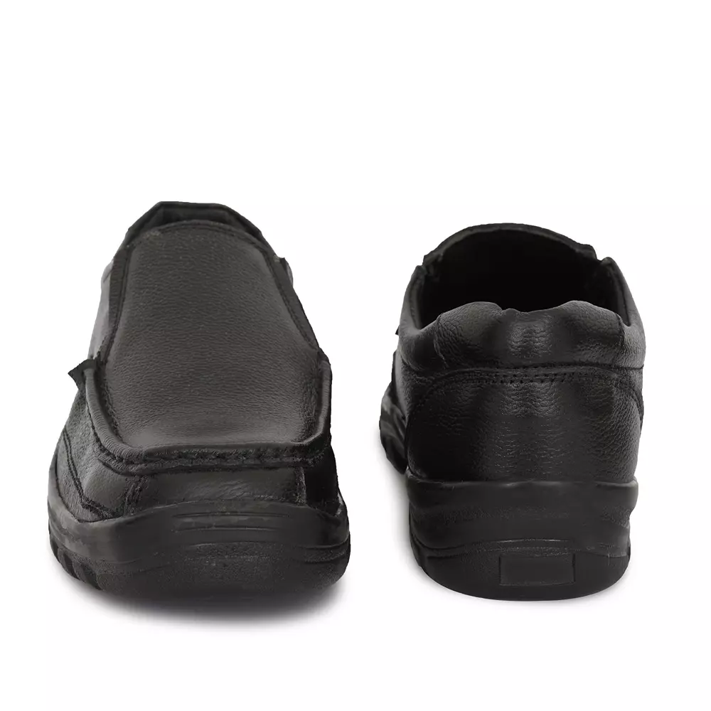 tor-safety-shoes-steel-toe-low-ankle-rubber-sole-leather-size-uk-7-black-tzu-st-isi-blk-233