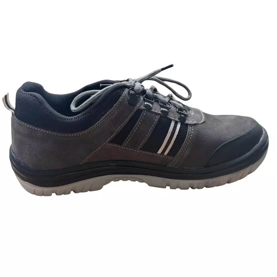 JK Steel Steel Toe Safety Shoes Low Ankle Rubber Sole Grey Size UK 7, JKPSF145GRY7