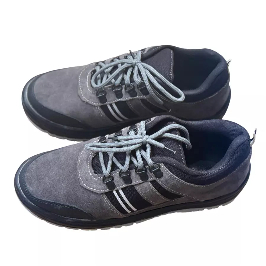 JK Steel Steel Toe Safety Shoes Low Ankle Rubber Sole Grey Size UK 7, JKPSF145GRY7