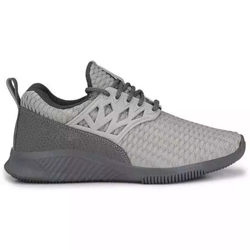 Wonker Steel Toe Safety Shoes High Ankle PVC Sole Grey Full Grain Leather Size UK 9, 6180 -9