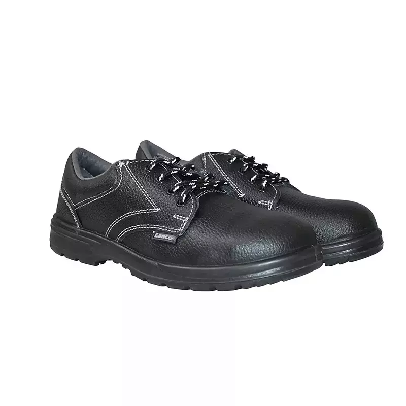 Lancer Steel Toe Safety Shoe Single Density PU Sole UK 6 Black, TP-223