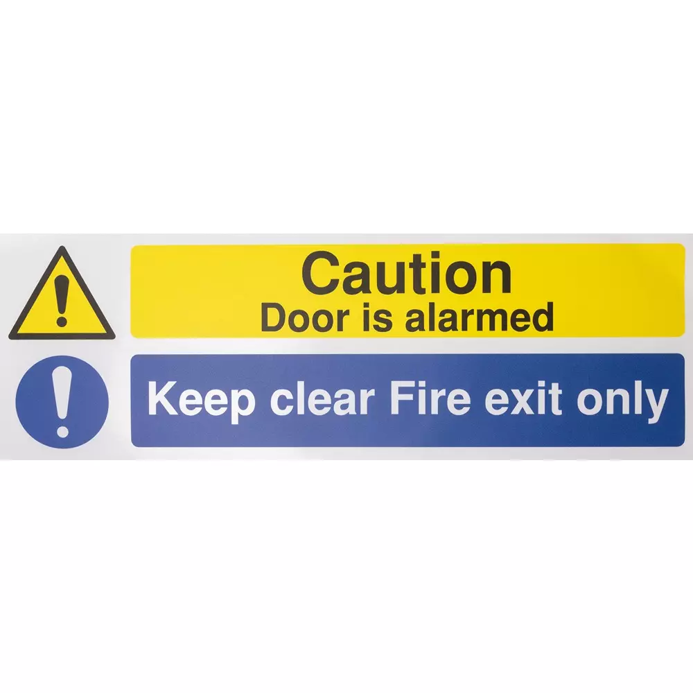 RS PRO Keep Clear Polyester Hazard Warning Sign, 146379