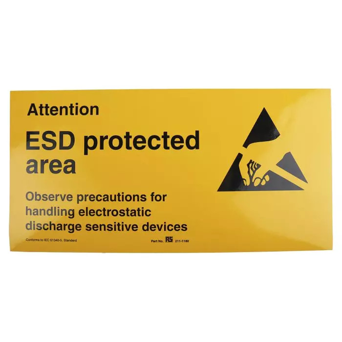 RS PRO 300x150mm Vinyl English Safety Poster Model No 2111180
