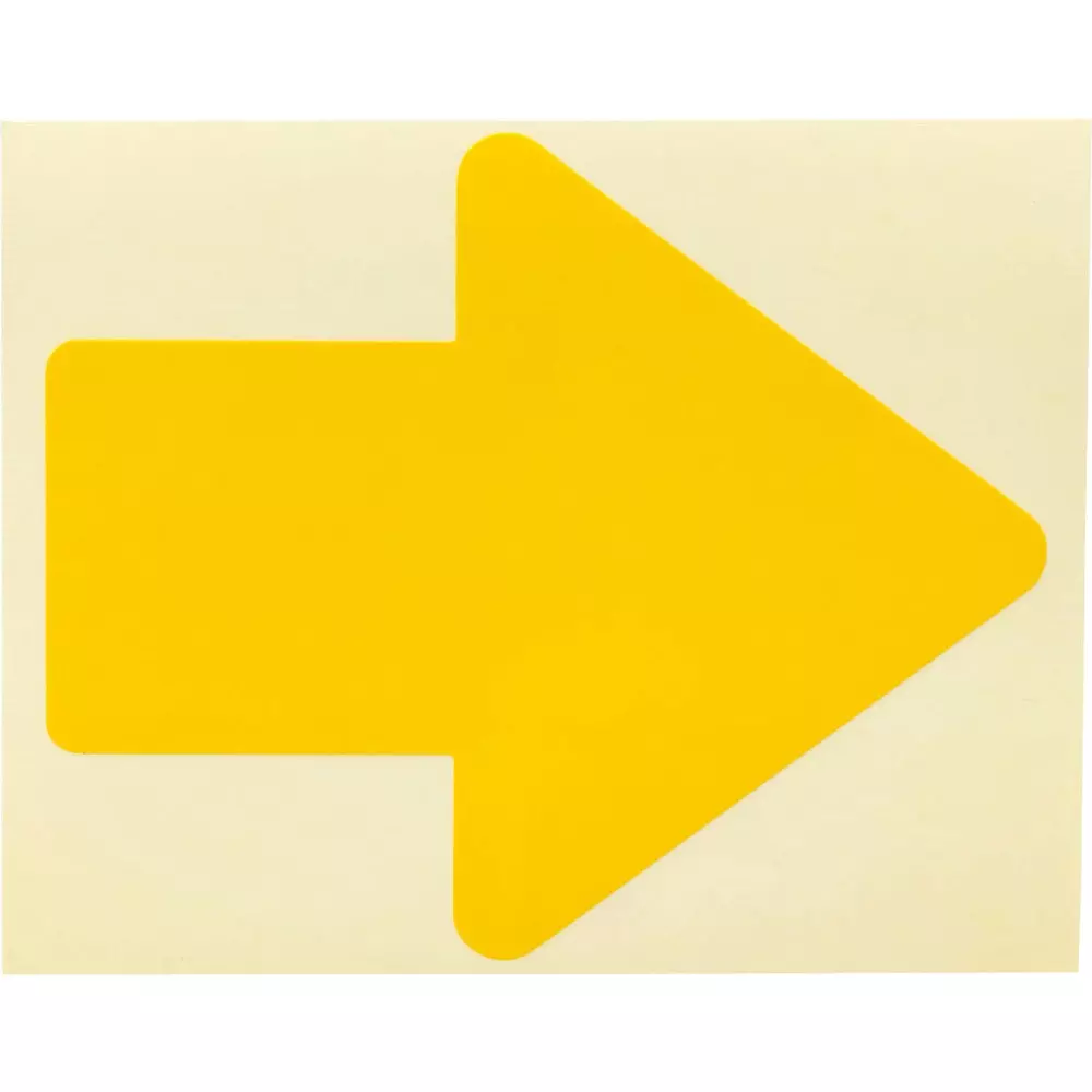 MonotaRO Sticker Arrow 100x120x50 mm, 31368768 (Set of 4 Pcs)