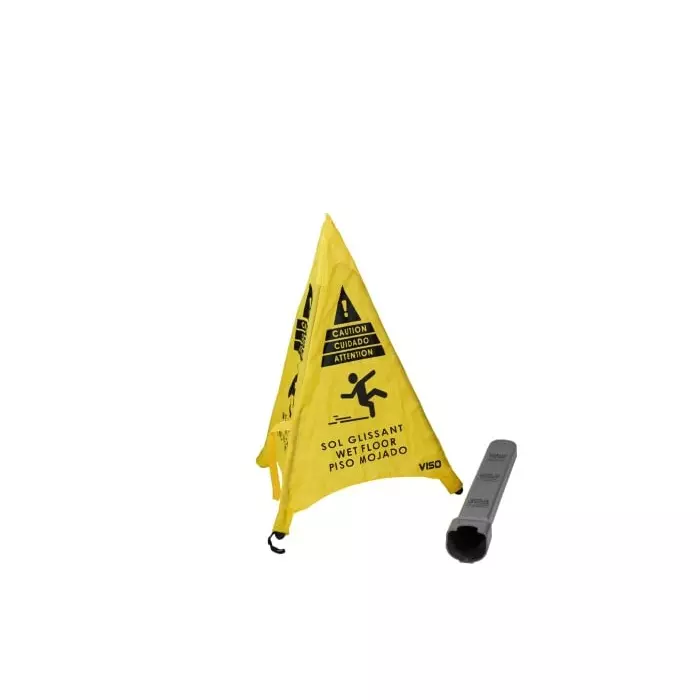 RS PRO General Hazard Hazard Warning Sign (French/English/Spanish) Model No 2267853
