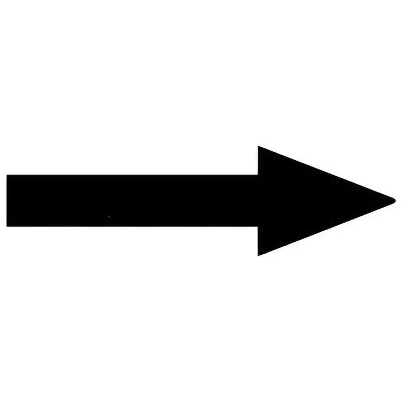 MonotaRO Sticker Piping Identification Direction Display 29x84 mm, 8515893 (Pack of 10 Pcs)