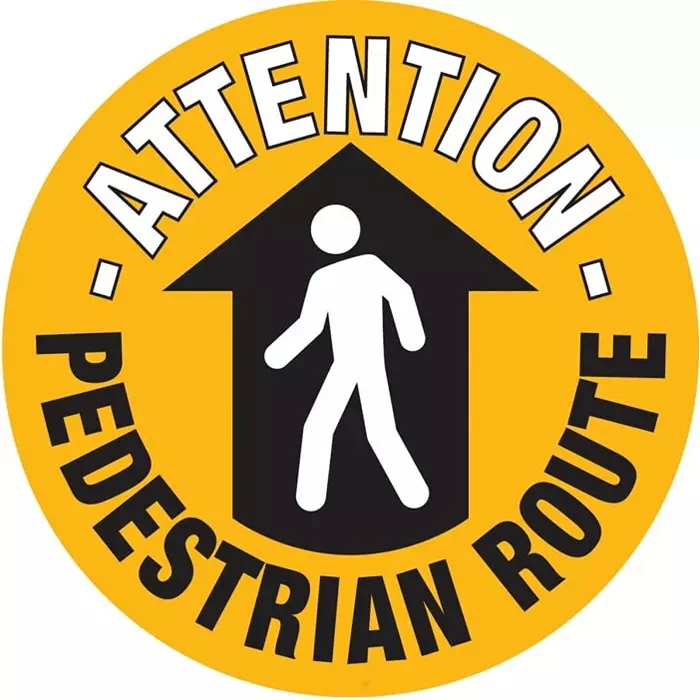 RS PRO Self-Adhesive Area Hazard Hazard Warning Sign (English) Model No 8735931