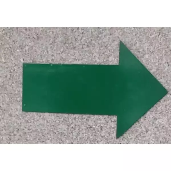 GENERIC Metalic Arrow with Adhesive Tape Green for Offices, Warehouses, or Public Spaces (Pack of 2)