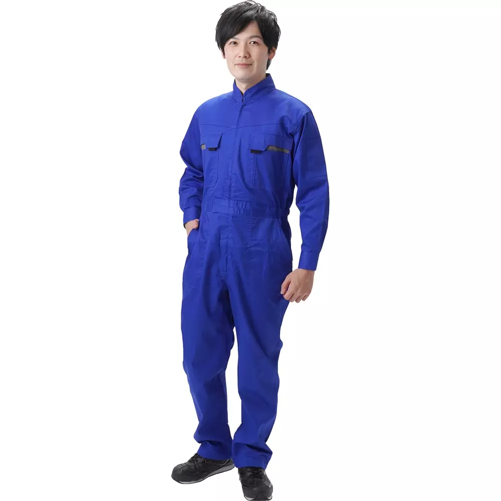 MonotaRO Jumpsuit Cotton Blend Blue 3L Size, MT1000