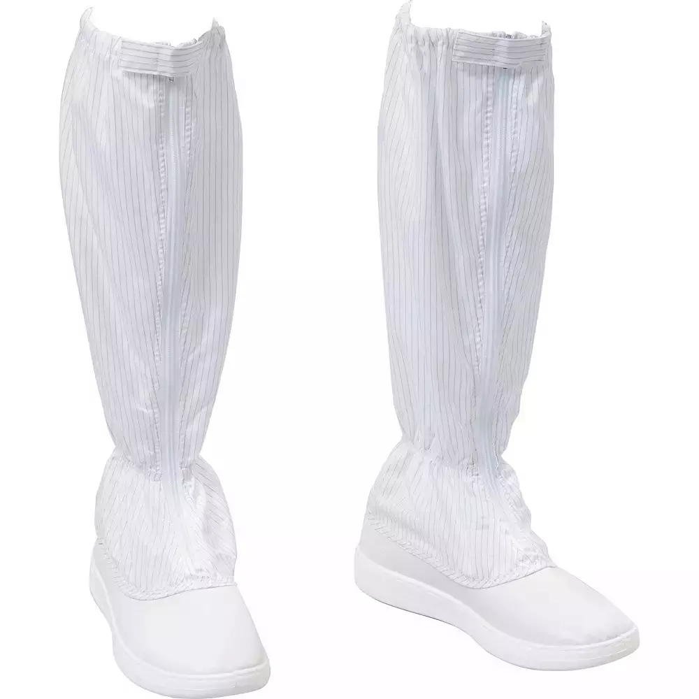 MonotaRO Clean Boots With Zipper, Long Antistatic, Cushioning 24.5 cm Size, 14931921 (1 Pair)