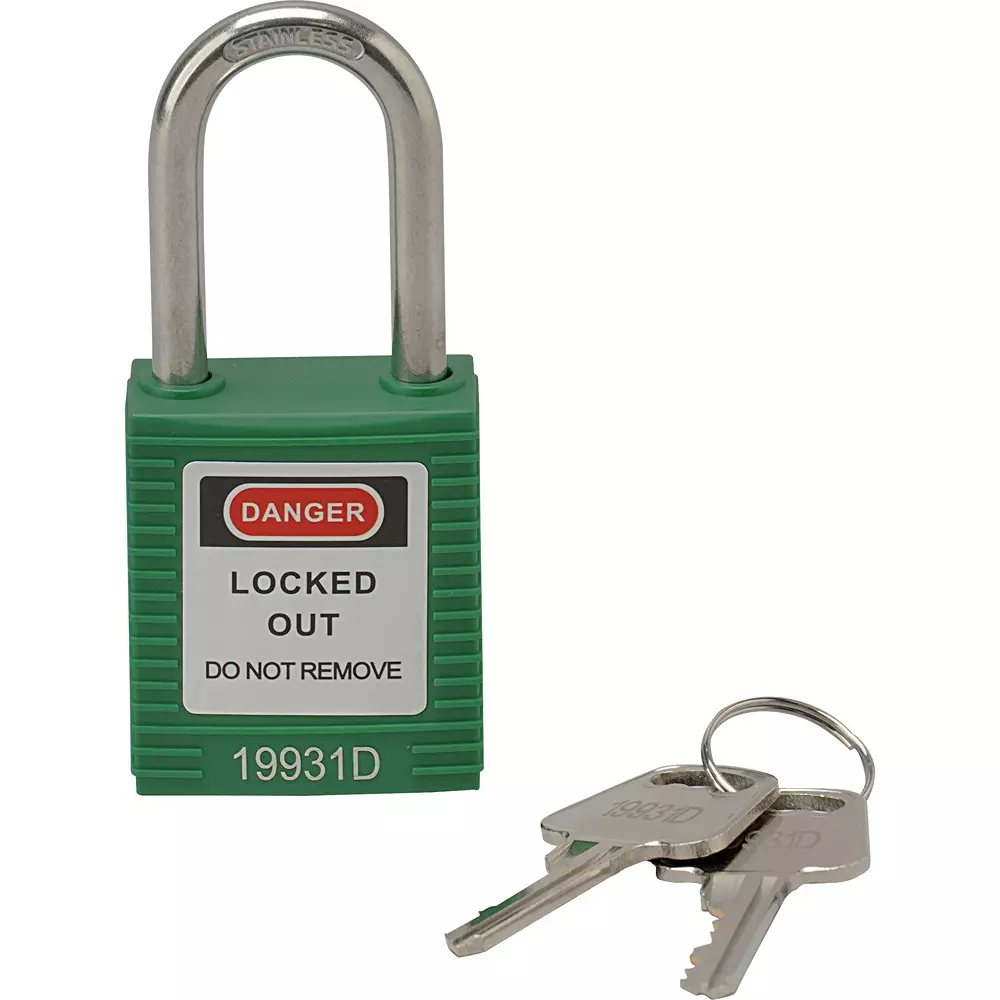 MonotaRO Lockout Key height 45 mm width 38 mm Material Stainless steel vine Padlock Shackle Diameter 6.0 Φmm, BD-GT04ST(A001)