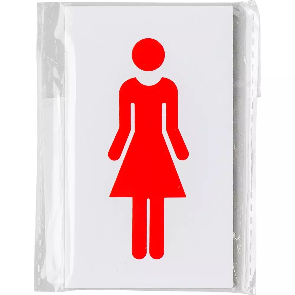 MonotaRO Picto Sign Acrylic Woman 100x60 mm, 26448739