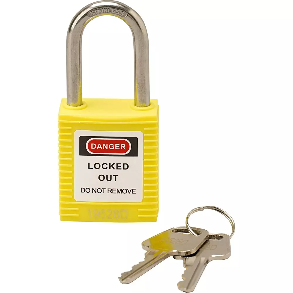MonotaRO Lockout Key height 45 mm width 38 mm Material Stainless steel vine Padlock Shackle Diameter 6.0 Φmm, BD-GT02ST(A001)