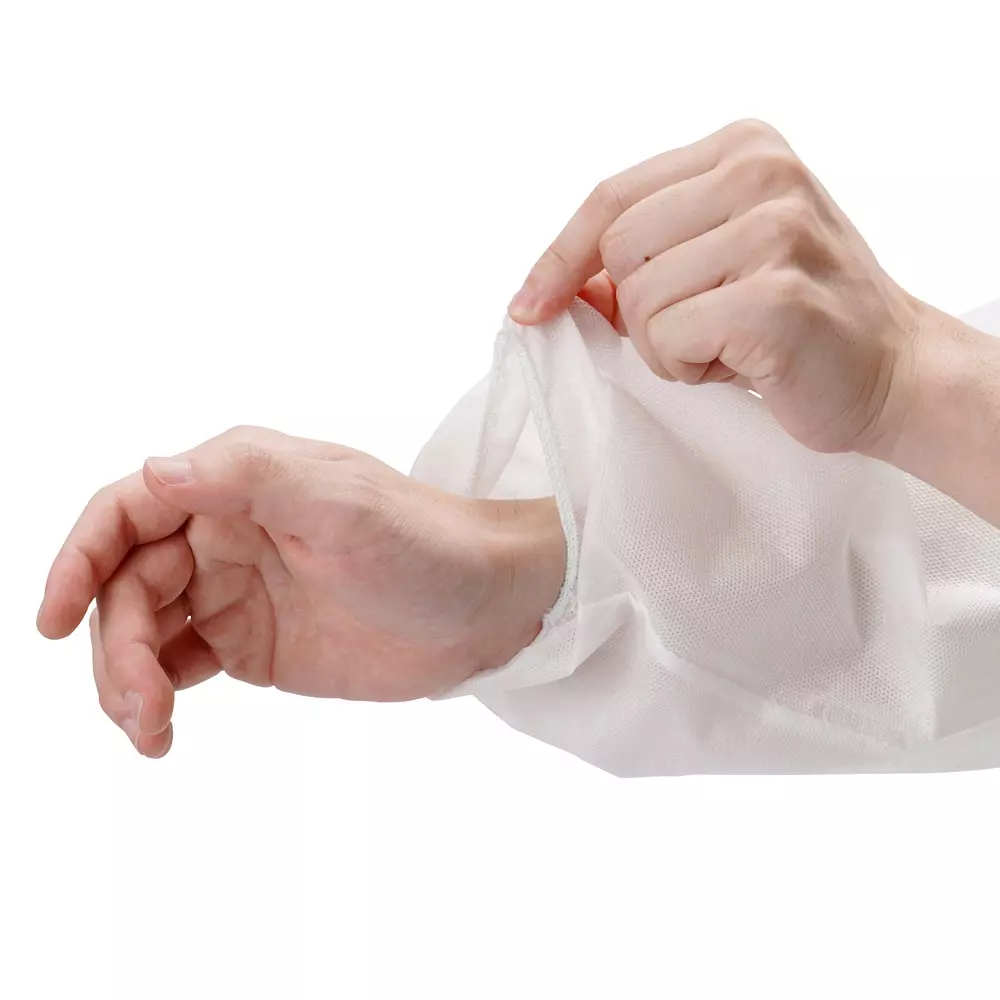 monotaro-disposable-nonwoven-white-coat-white-free-size-19664368-pack-of-10-pcs