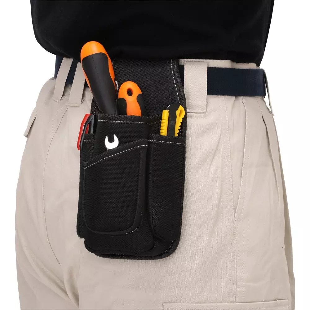 MonotaRO Tool Pocket + for Store Polyester (1680 denier) Black for 50 mm Belt Width, 51348168