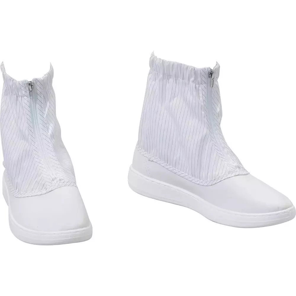 MonotaRO Clean Boots With Zipper, Short Antistatic, Cushioning 24.5 cm Size, 14931799 (1 Pair)