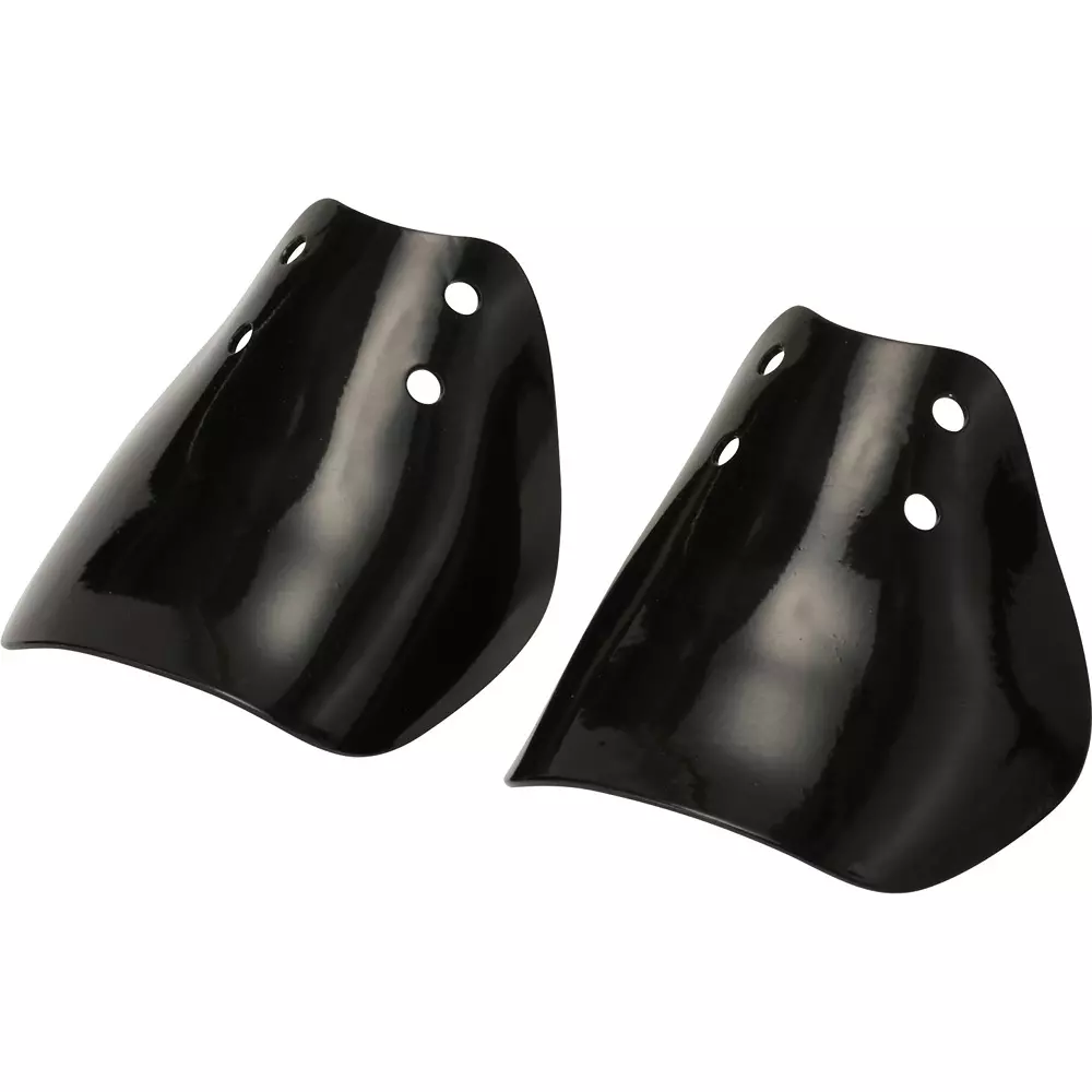 MonotaRO Instep Protector (Front) Black, (Back) Silver Free Size, 43608444 (Set of 2 Pcs)