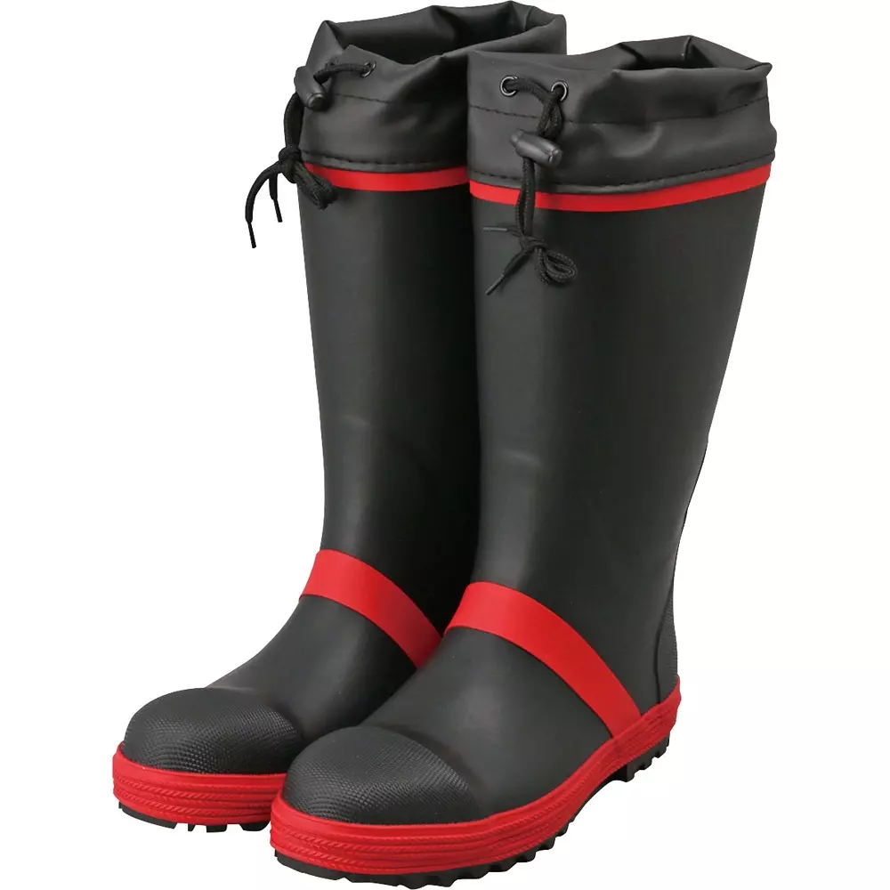 MonotaRO Safety Boots With Drawstring Black x red 27 cm Size, 16342454