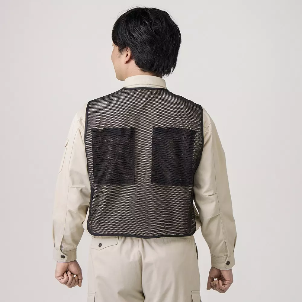 monotaro-mesh-vest-with-pockets-black-free-size-18145989