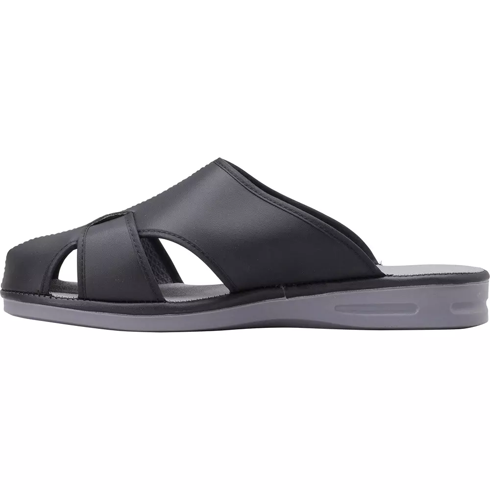 MonotaRO Anti-Static Slippers (upper) synthetic leather, (sole) polyurethane Black 24 cm Size, JT-878