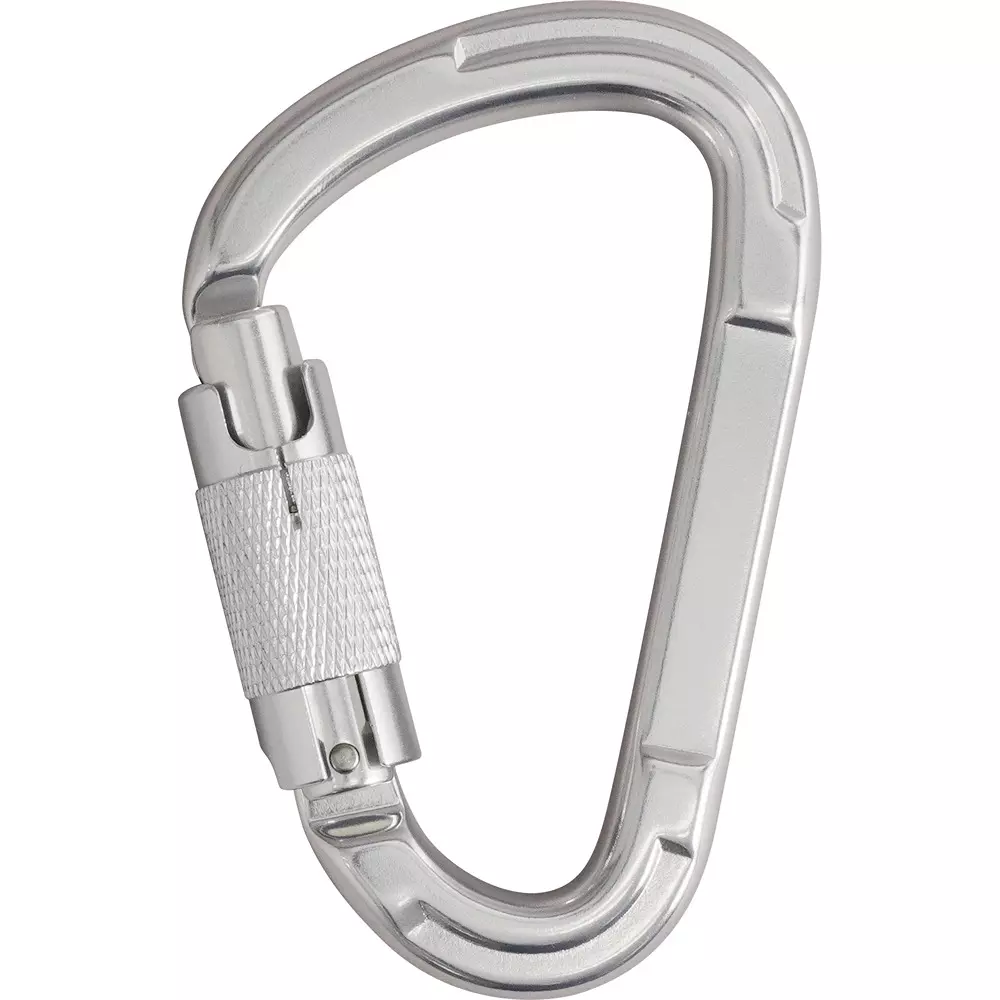 MonotaRO Carabiner Auto-Lock Type (Body) Silver, (Lock part) Silver 114.7 mm Overall Length, Silver/Silver