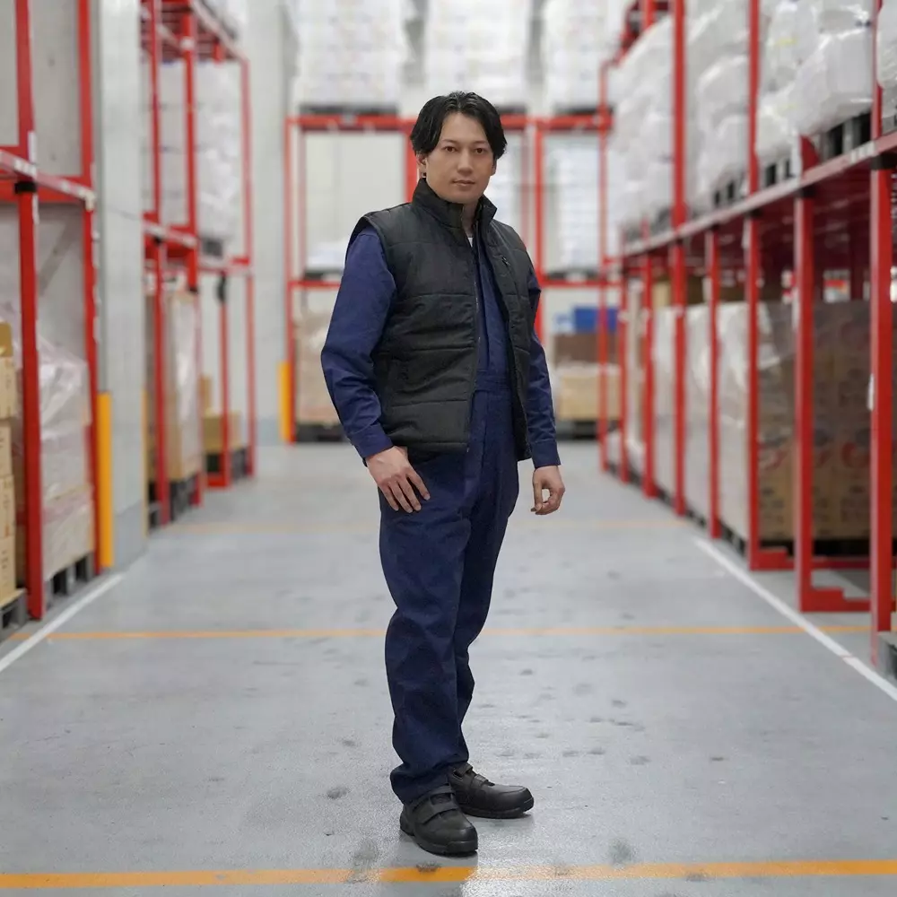 MonotaRO Winter Vest Navy 3L Size, PPE-WVT001NV-3L